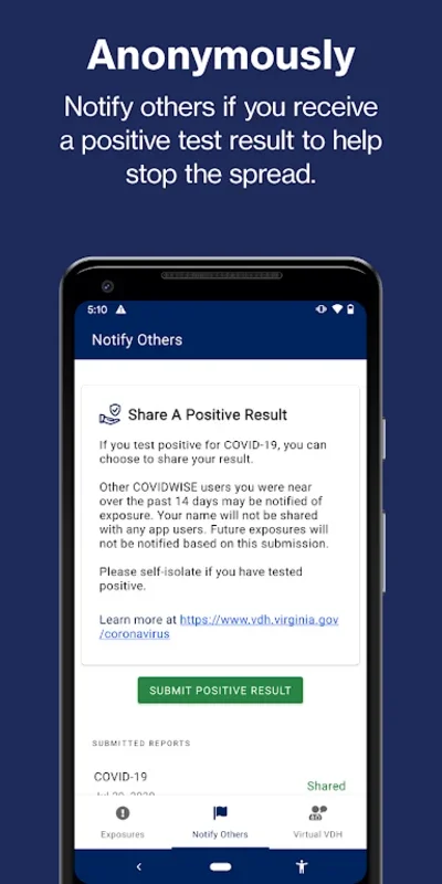 COVIDWISE for Android: Track COVID-19 in Virginia