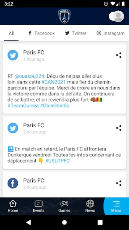 Paris FC for Android - Stay Updated with Club News