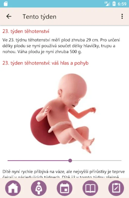 Těhotenská kalkulačka for Android - Comprehensive Pregnancy Tracker