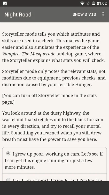 Night Road for Android: Immersive Storytelling App