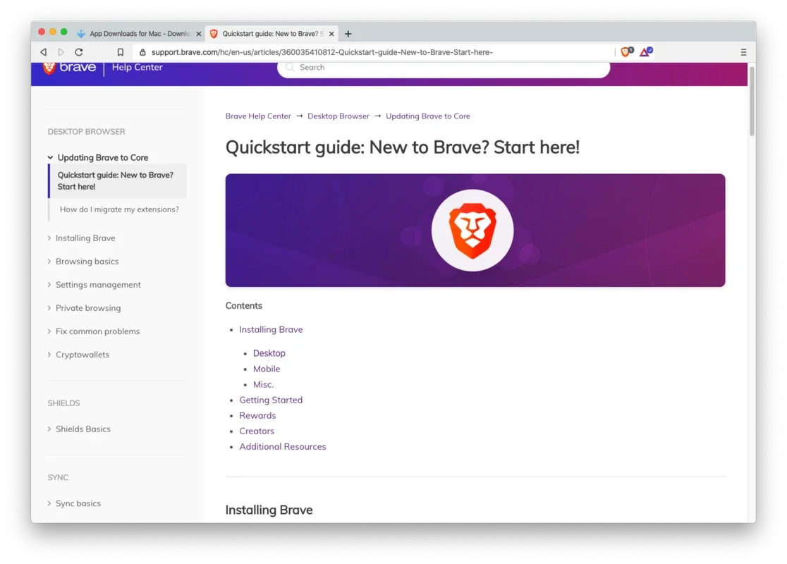 Brave Browser for Mac - A Secure and Privacy - Focused Option