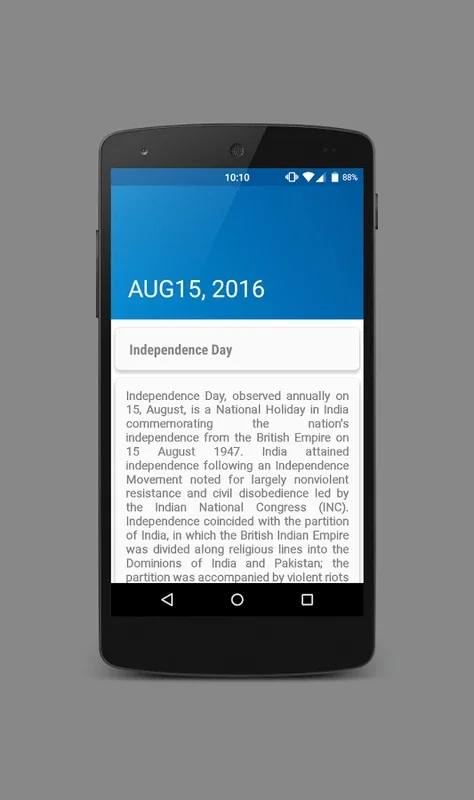 Holiday Calendar for Android: Track Indian Holidays