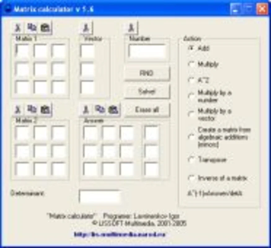 Matrix Calculator for Windows - Essential for Matrix Operations