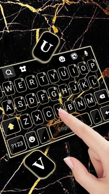 Gold Black Marble for Android - Customize Your Keyboard