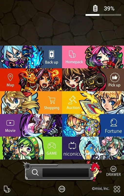 Monster Strike for buzzHOME - Customize Android Home Screen