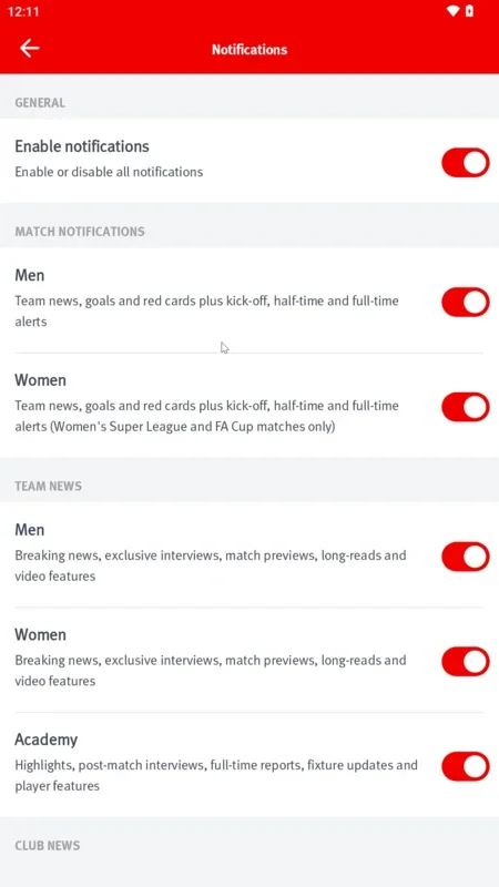 Arsenal for Android: All-in-One Club Updates