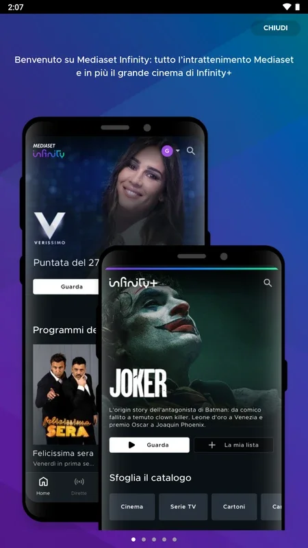 Mediaset Infinity on Android: Rich Italian Content