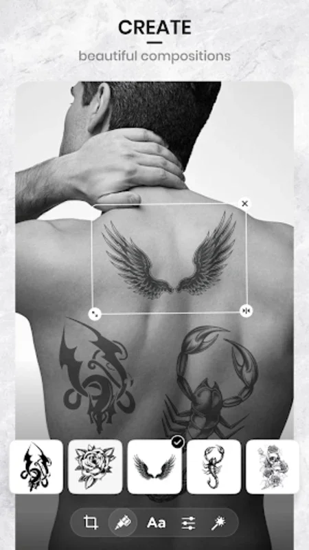 Tattoo My Photo for Android - Create Virtual Tattoos Easily