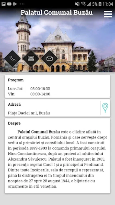 Tourist App of Buzau, Romania for Android - Explore Buzau