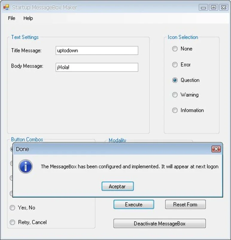 MessageBox Maker for Windows - Create Custom Popup Messages
