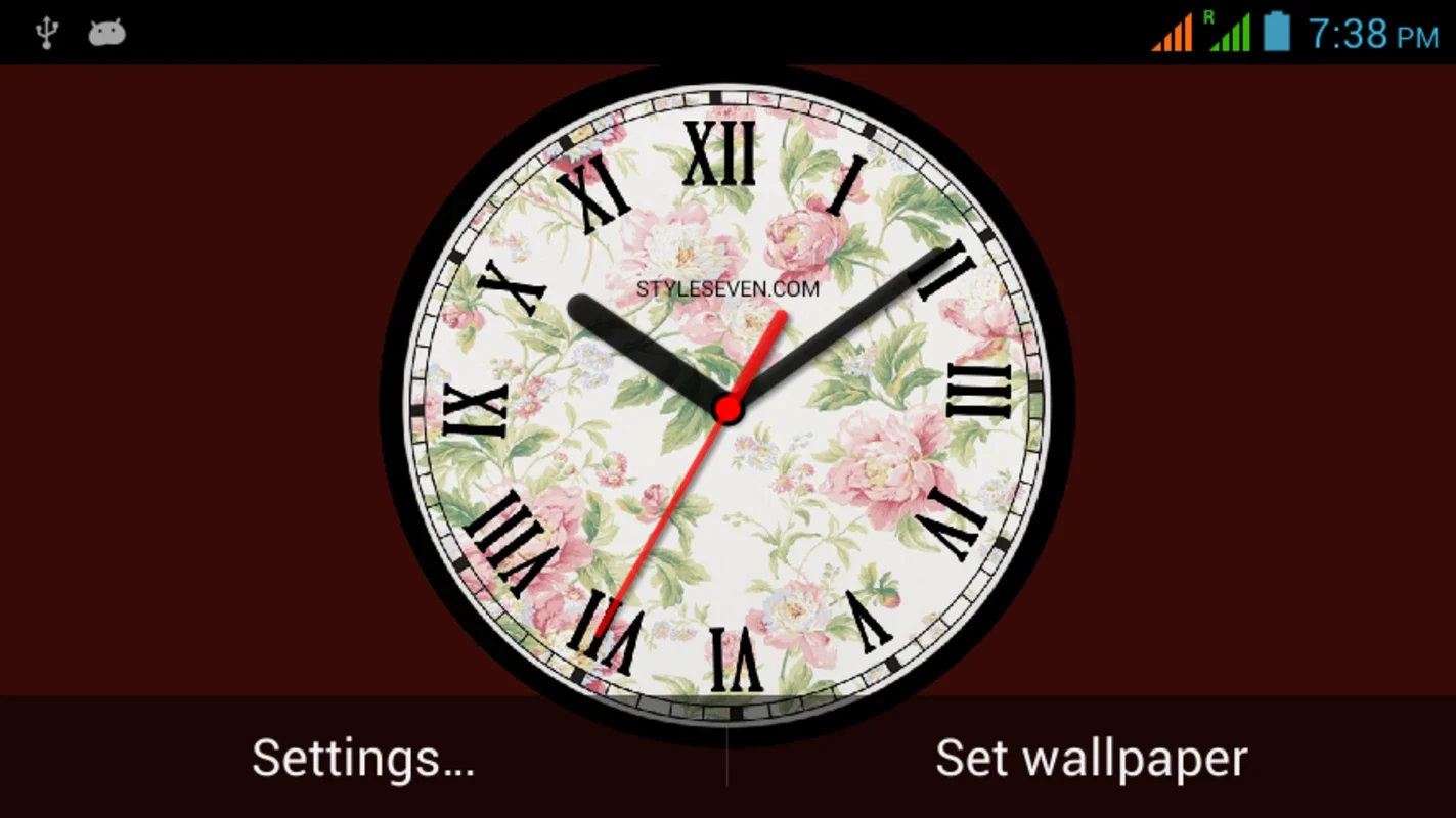 Skin Analog Clock - 7 for Android: Elegant and Functional Timekeeping