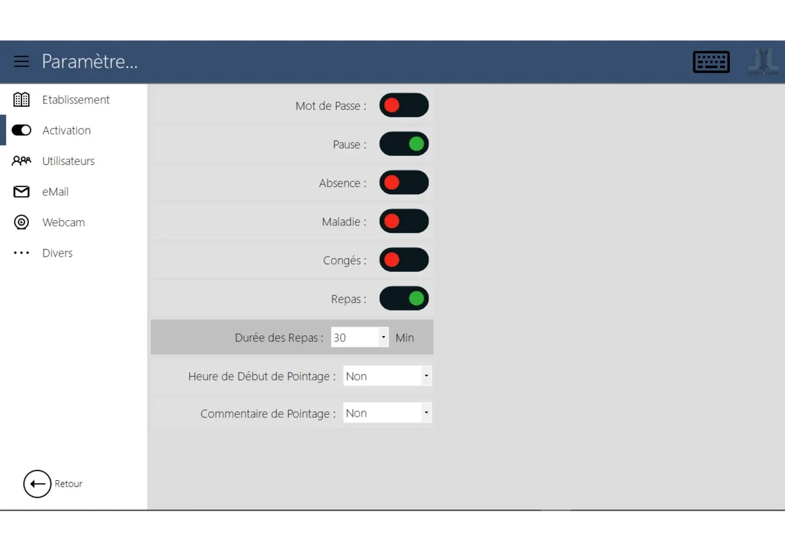 JYL Time Clock - Pointeuse for Windows: Streamlined Time Tracking