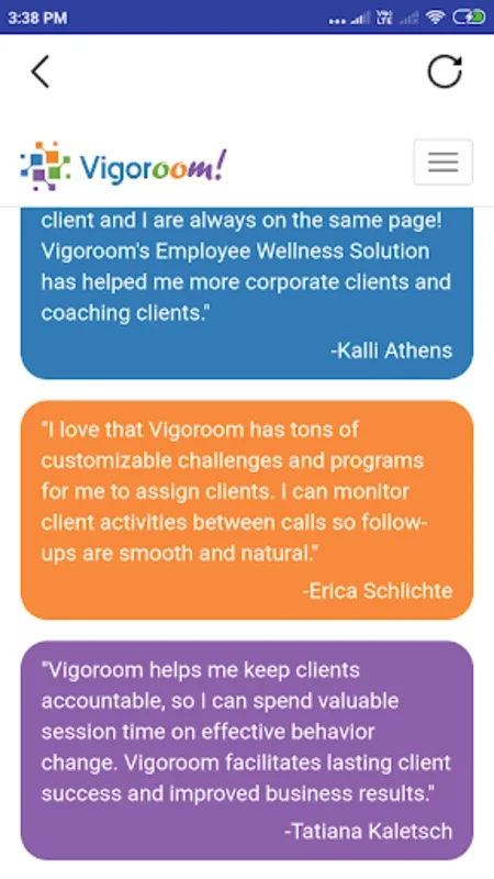 Vigoroom for Android: Holistic Wellness App