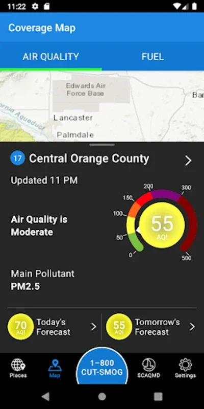 SCAQMD for Android - Get Real-time Air Quality Data