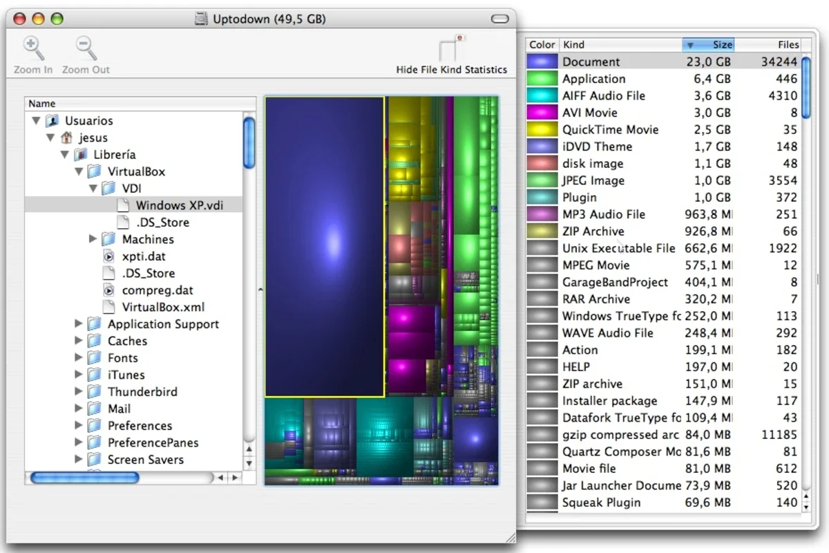 DiskInventoryX for Mac - Optimize Disk Space