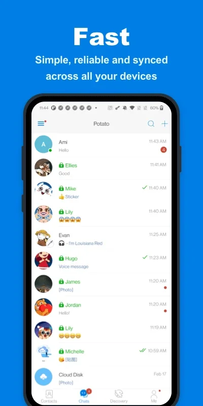 Potato Chat for Android: Secure Messaging & More