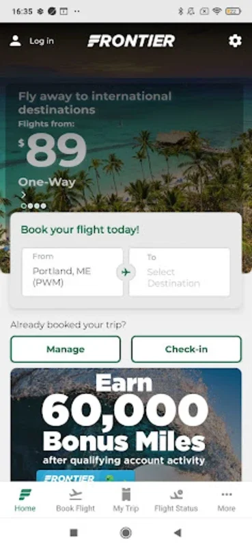 Frontier Airlines App for Android - Streamline Your Travel