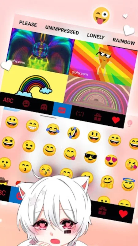 Cute Cat Boy Theme for Android - Enhance Typing