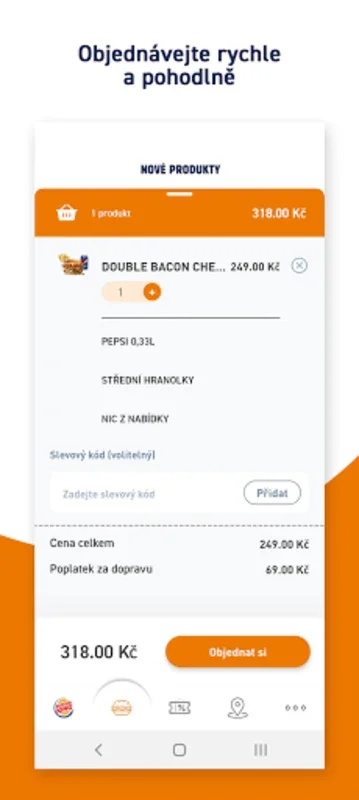 Burger King Czech Republic for Android - Great Deals and Easy Location