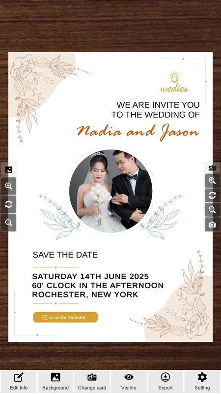 Create wedding cards for Android - Design and Download Now