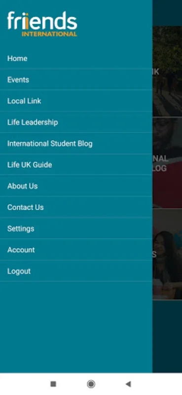 Friends International for Android - Discover UK Cultural Events