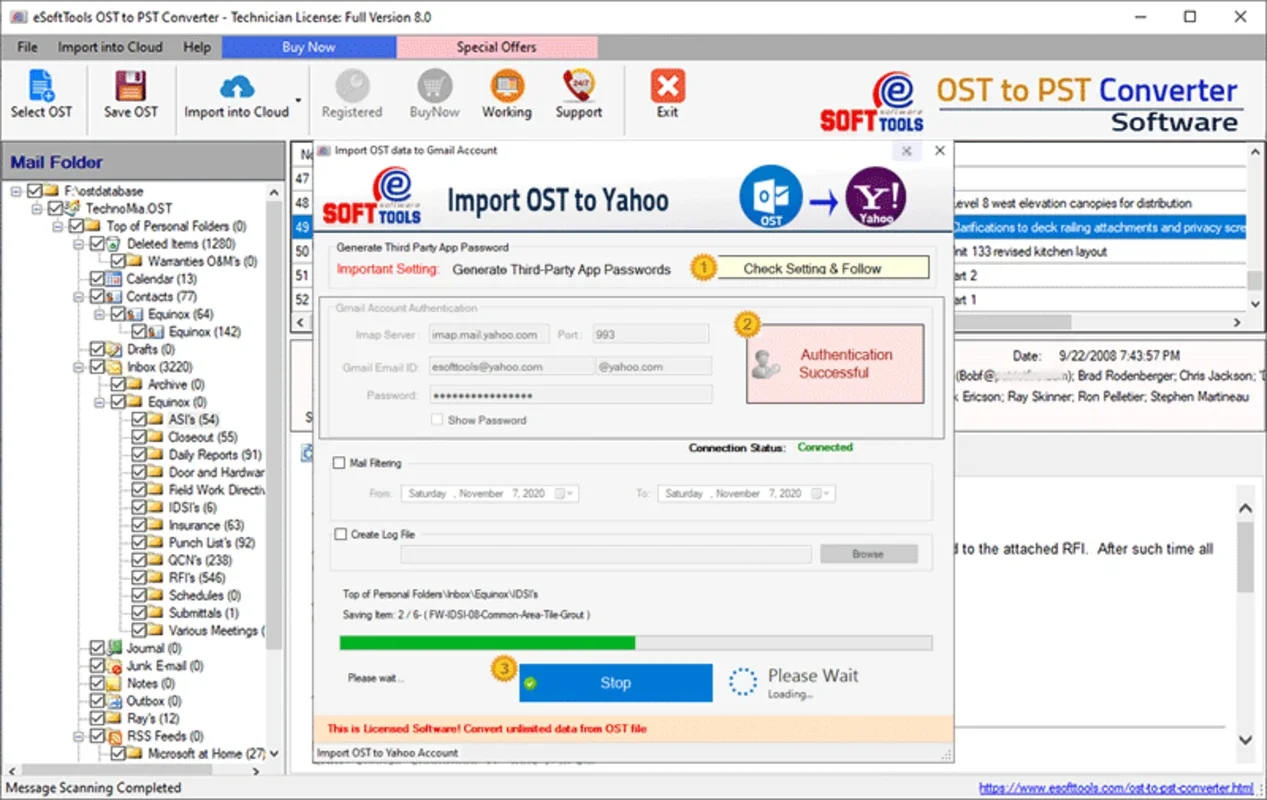 eSoftTools OST to PST Converter for Windows - Effortless Conversion