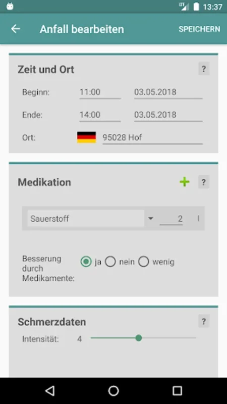 Clusterkopfschmerz Radar for Android: Track Headache Patterns