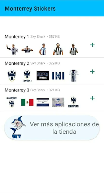 Monterrey Stickers for Android - Free Digital Stickers for Rayados Fans