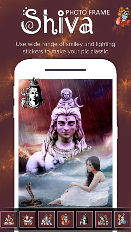 Shiva Photo Frame for Android - Express Your Devotion Creatively