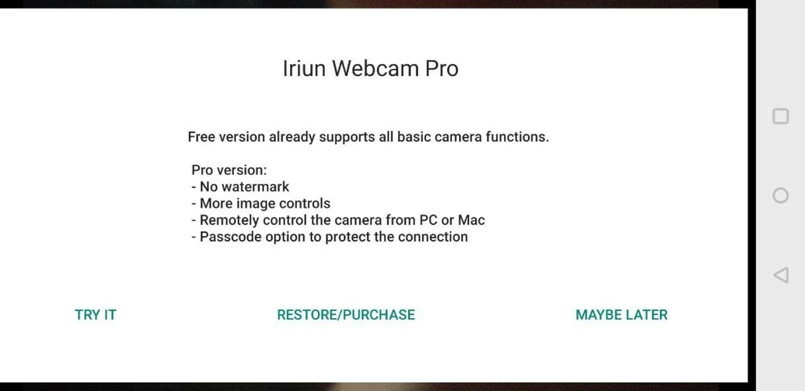 Iriun Webcam for Android - Download the APK from AppHuts