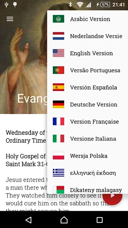 Evangelium for Android: Daily Gospel & Prayers