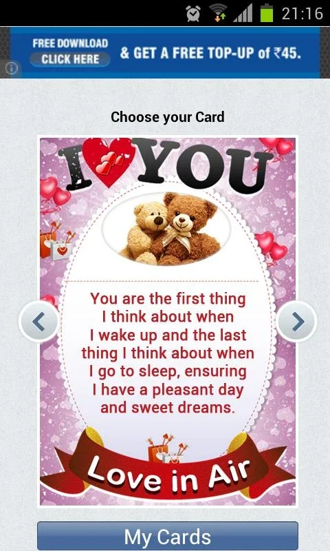 Love Cards for Android - Express Your Love