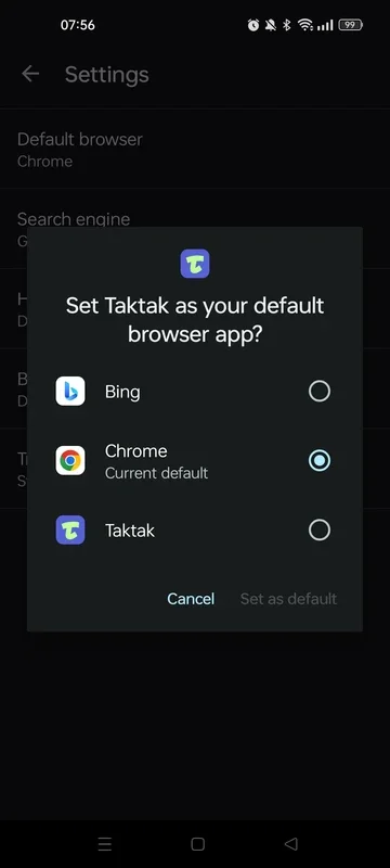 Taktak for Android - Seamless Browsing with AI