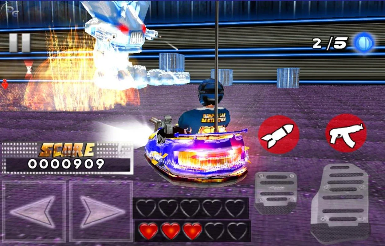 Bumper Car Destruction for Android - No Downloading Required