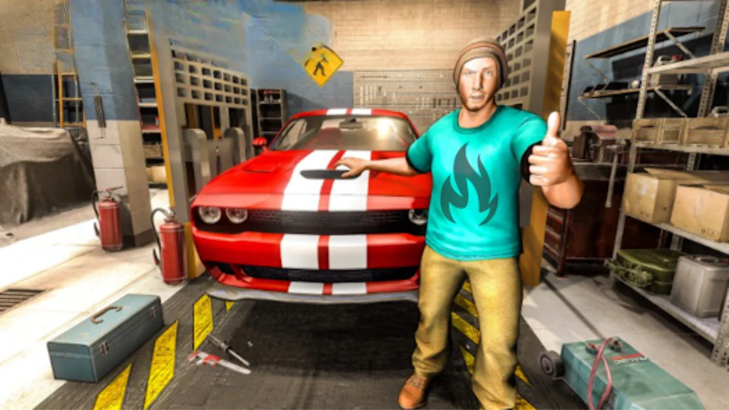 Flat Tire Car Mechanic Garage for Android - Immersive Experience