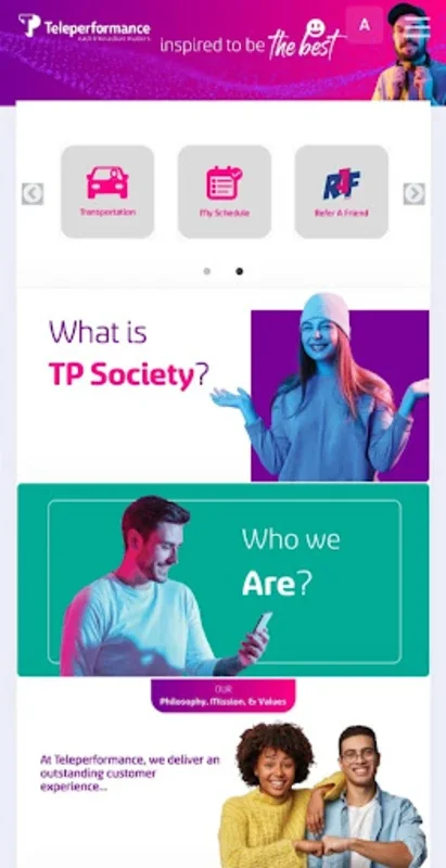 TP Society for Android - Centralized Teleperformance Access