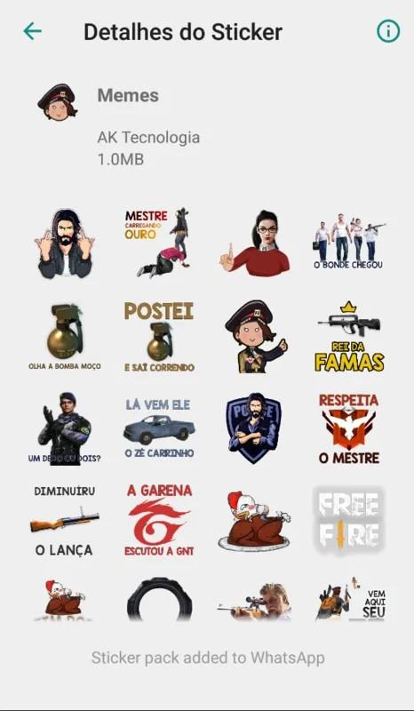 Figurinhas Free Fire for Android: Enhance WhatsApp Chats