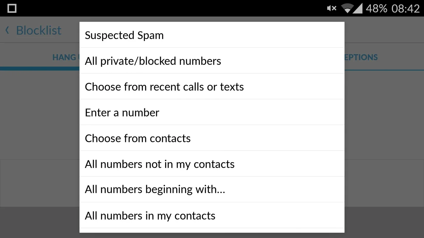 Mr. Number for Android - Block Unwanted Calls