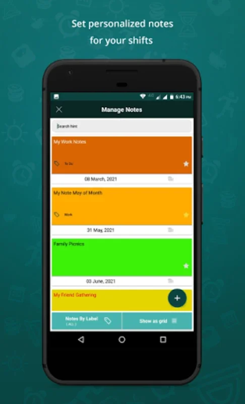 Shift Work Calendar for Android - Manage Work Shifts Easily