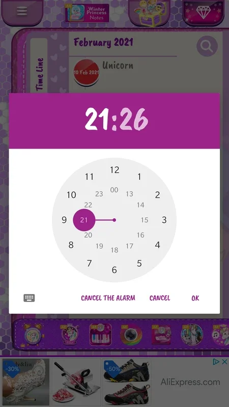 Unicorn Diary for Android - A Digital Diary with Unicorn Aesthetic