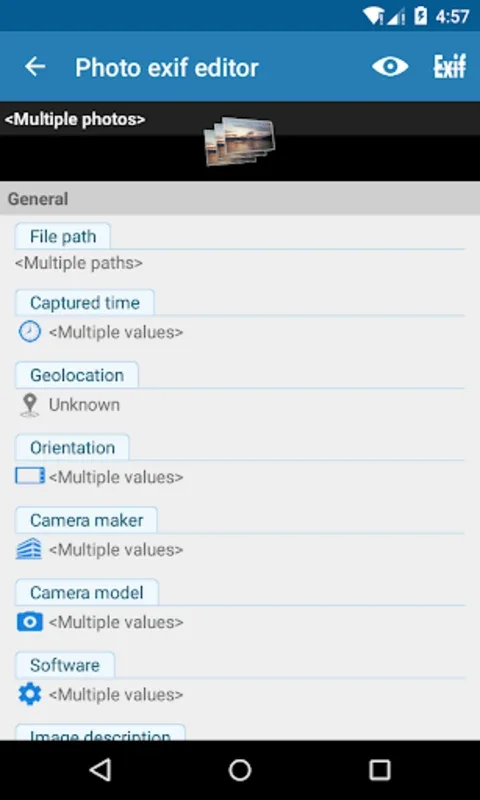 Photo Exif Editor for Android - Manage and Edit Photo Metadata