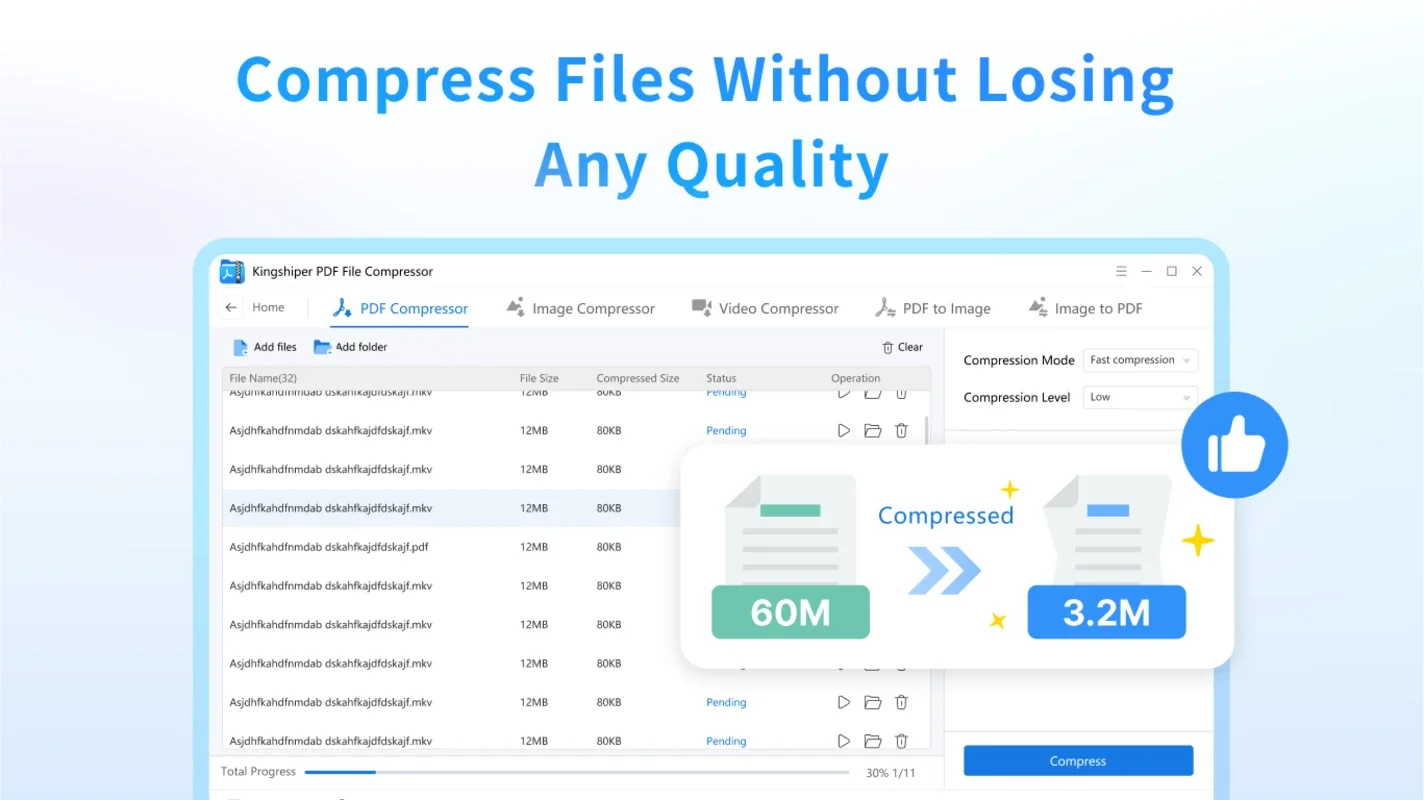 Kingshiper PDF File Compressor for Windows: Efficient & High-Quality Compression