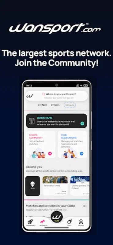 Wansport for Android - Connect with 1.5M Sports Enthusiasts