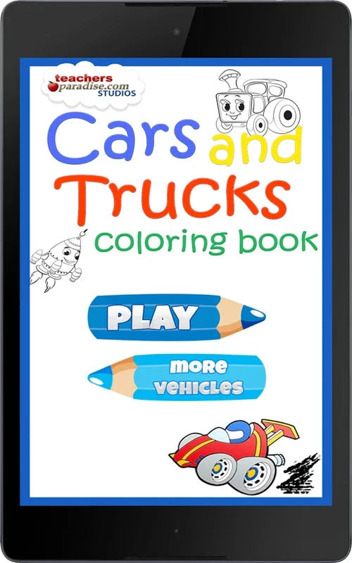 Cars and Trucks Coloring Book for Android - No Download Needed