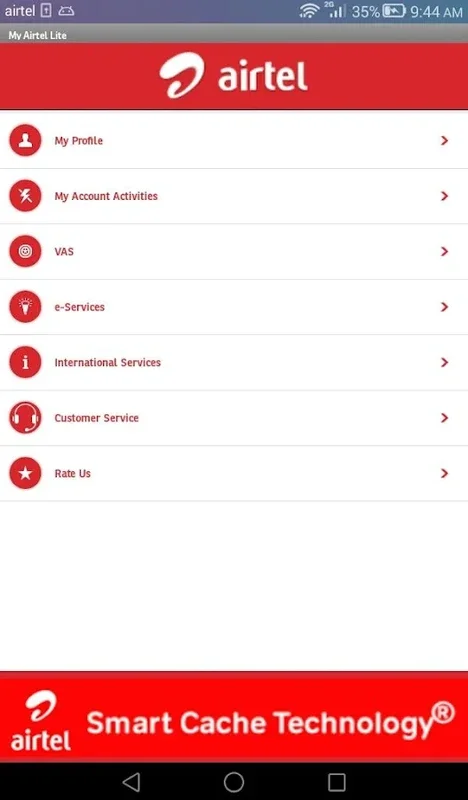 My Airtel Lite for Android - Convenient Services App