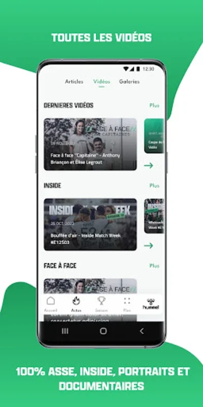 ASSE Officiel for Android - Stay Updated with AS Saint-Étienne