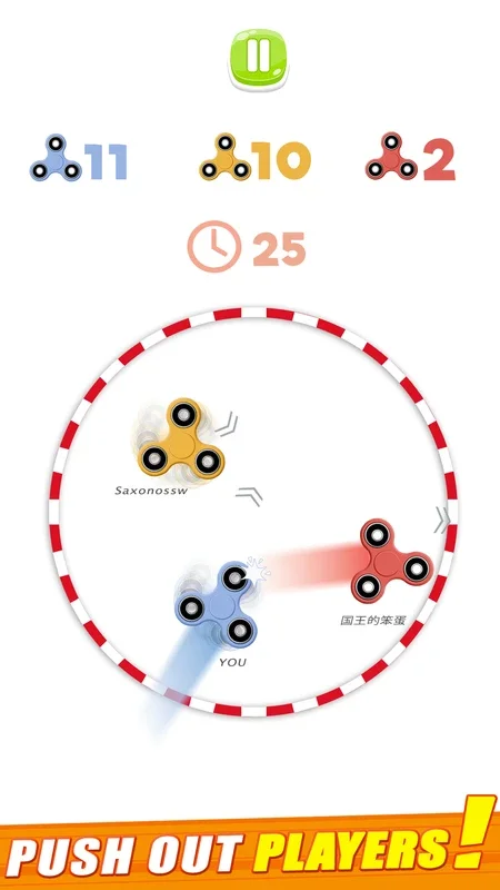 Fidget spinner multiplayers for Android: Fun and Competitive