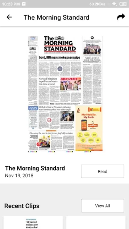 The Morning Standard for Android - Quality Journalism at Hand