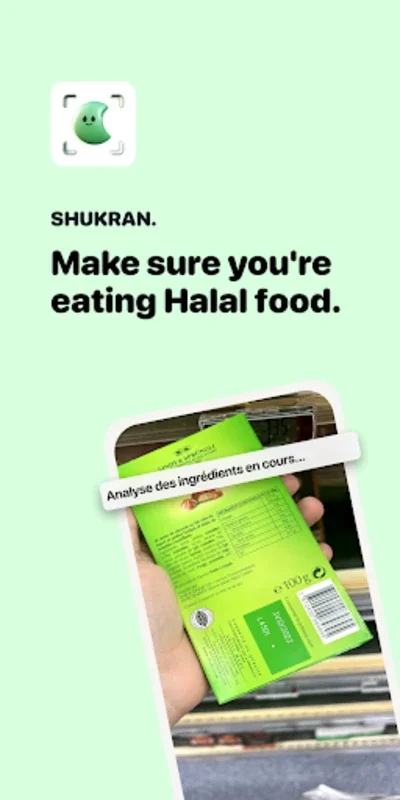 Shukran for Android: Scan Food for Halal Compliance