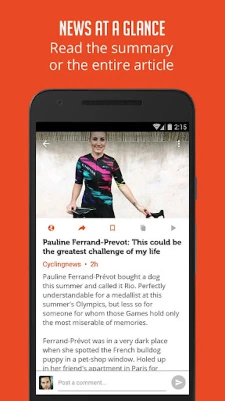 Cycling News - Sportfusion for Android: Your Cycling Hub